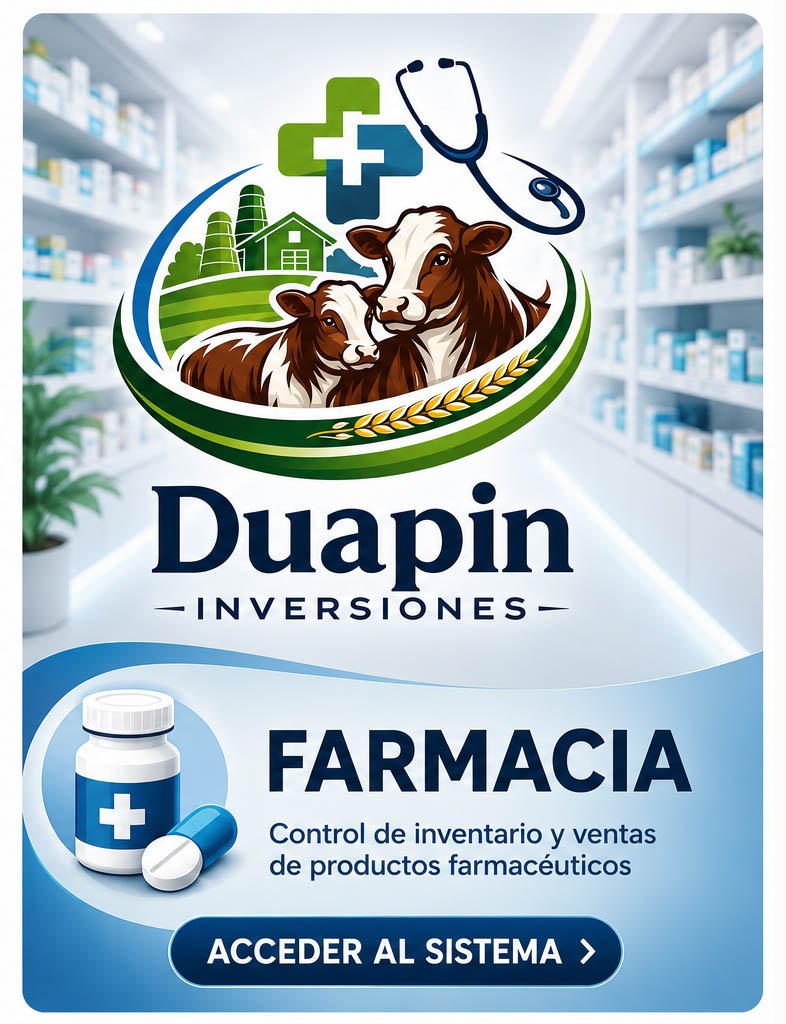 Sistema de farmacia agropecuaria